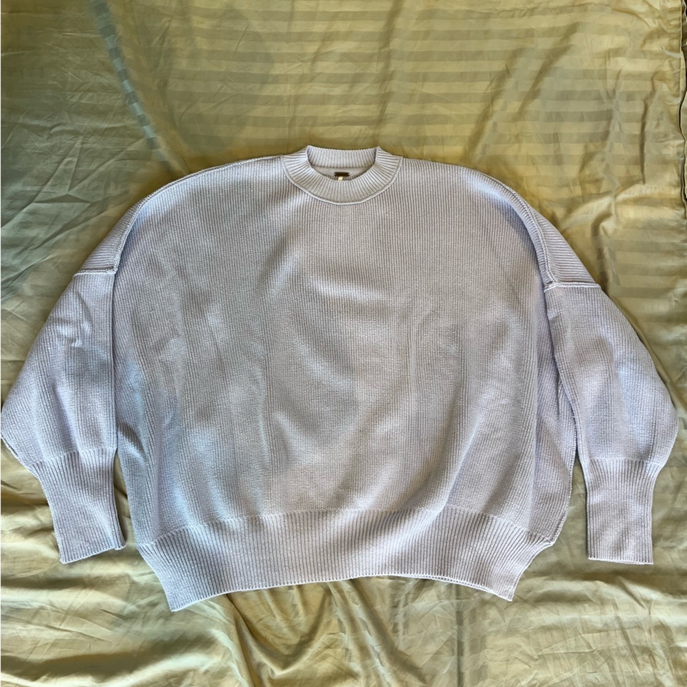 Free People easy street tunic color sheer lilac size S